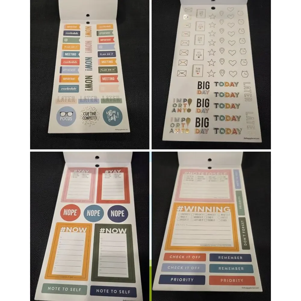 The Happy Planner  Planner Essentials BIG Sticker Book Missing 3 Stickers